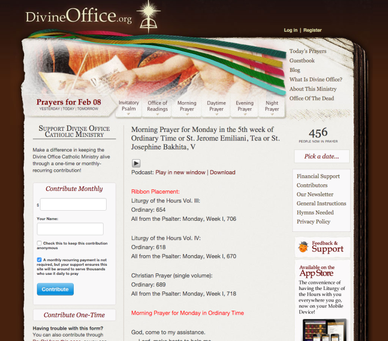 issue with divine office app on ipad issue with divine office app on ipad